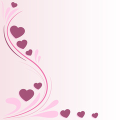 sfondo decorazione cuoricini rosa