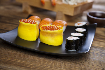 Collection of sushi 