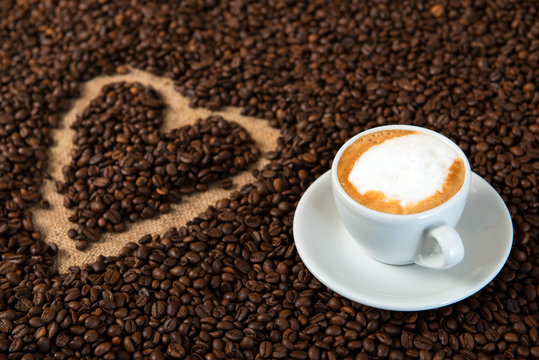 cappuccino mit Herz