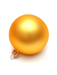 Yellow christmas ball