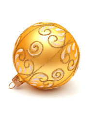 Yellow christmas ball