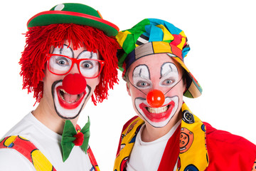 grinsende clowns