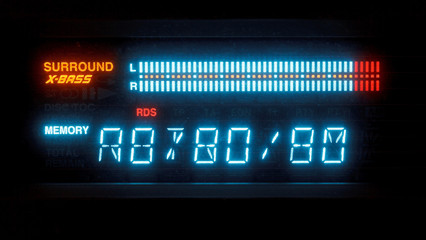 illuminated indicator of radio receiver