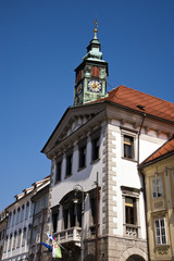 Fototapeta premium Rathaus Ljubljana