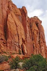 Fototapeta premium Red Rock Cliffs in the Desert