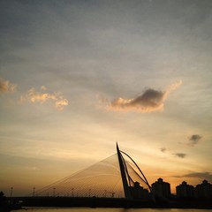 Wawasan Bridge silhouette