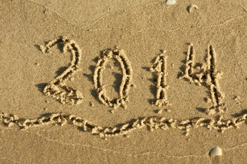 The inscription on the sand