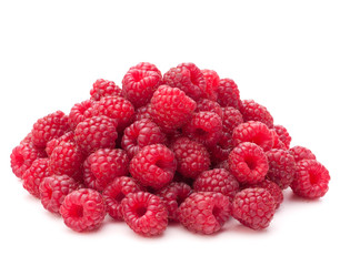 Sweet raspberry isolated on white background cutout
