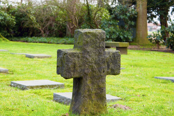 German cemetery friedhof in flanders world war one belgium