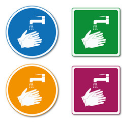 Panneau lavage des mains.