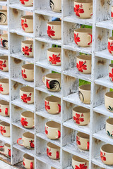 Glass art at the shelf