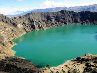 équateur, laguna quilotoa