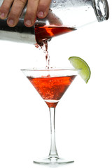 pouring a cosmo