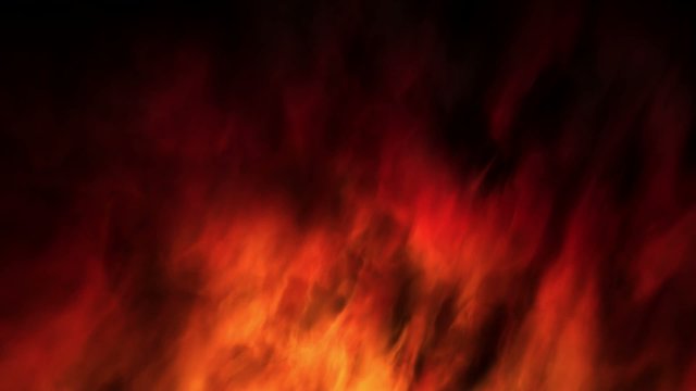 Loopable slow motion abstract fractal style fire background