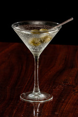 Martini with olives