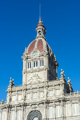 A Coruna Town Hall on Maria Pita Square in Galicia, Spain.