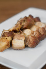 Image of tasty peace of pork