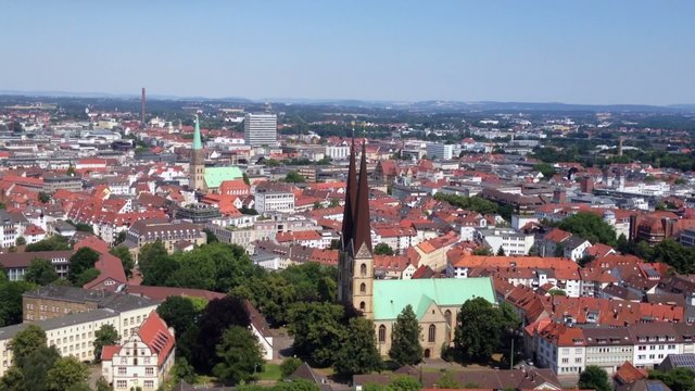Aussicht auf die Stadt Bielefeld