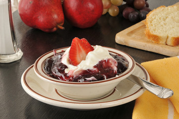 Gourmet Greek Yogurt with Strawberries