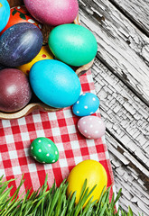 Colorful easter eggs