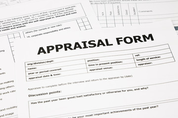 appraisal form and paperwork