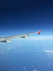 Fototapeta premium View from inside an Airplane