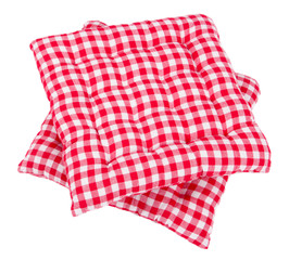 Square pillows isolated on white