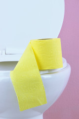 White toilet bowl in  bathroom