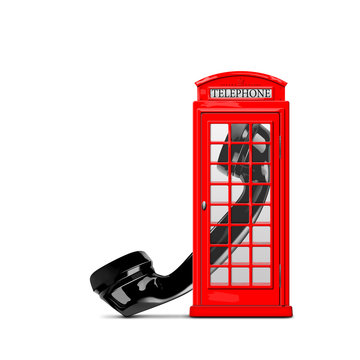 Telephone box and handset