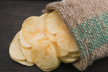 Fototapeta na wymiar Potato sack