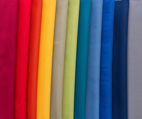 Fabrics of multi colors samples