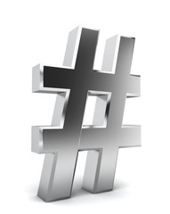 Obraz premium Hash symbol