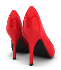 Pair of high heel shoes