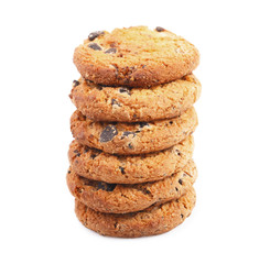 Cookies with chocolate.