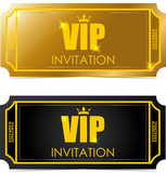 "VIP and Golden tickets" Stock image and royalty-free vector files on