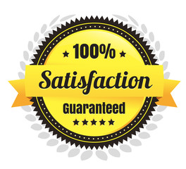 100 Percent Satisfaction Ecommerce Badge