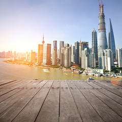 Fototapeta na wymiar bird's eye view of shanghai
