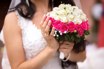 Bride with a bouquet
