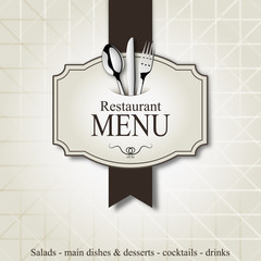 Restaurant menu - obrazy, fototapety, plakaty