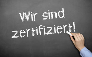 Fototapeta premium wir sind zertifziert!