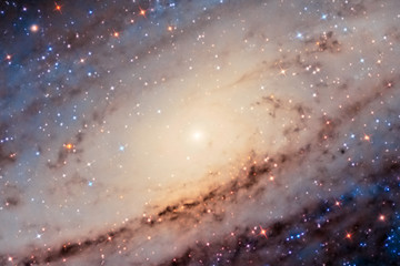 Andromeda Galaxy Center captured with an amateur telescope