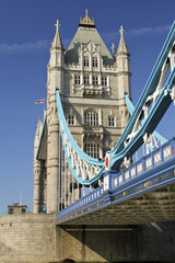 Fototapeta na wymiar Tower Bridge on River Thames, London, UK