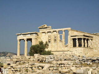 Obraz premium Caryatids, erechtheion temple Acropolis, Athens Greece