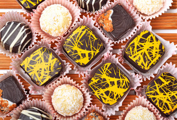 assortment of chocolate sweets