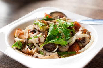 Mixed mushroom salad