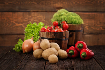 Fresh organic vegetables