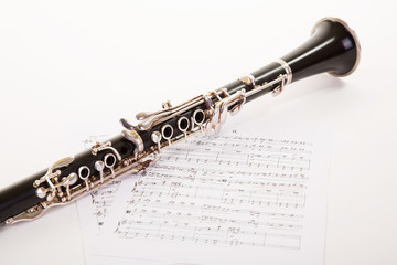 Klarinette mit Noten