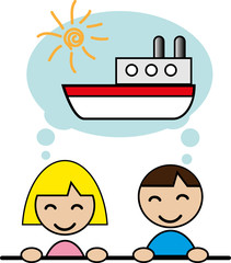 Dreaming about travelling by Sea