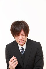 号泣するビジネスマン