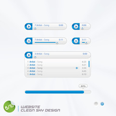 Website Clean Sky Design With Sticker